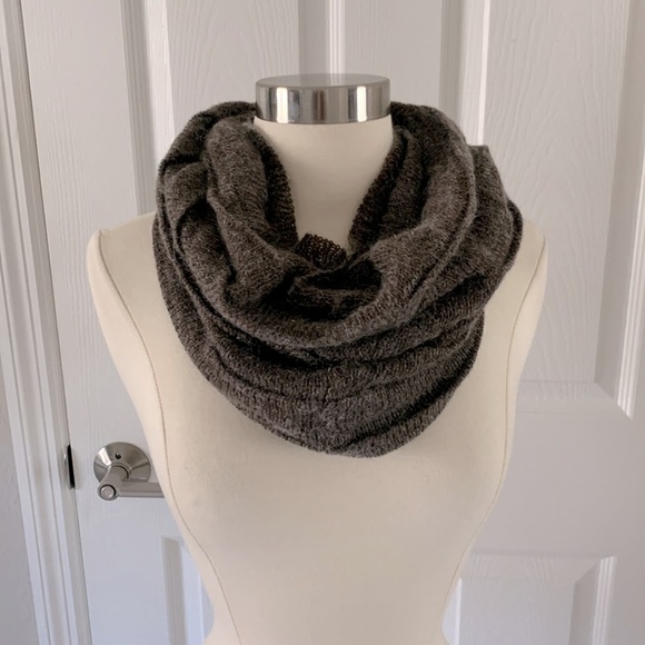 Fratellitalli infinity, neck, gator, scarf brown wool, mohair, acrylic blend - Picture 2 of 7